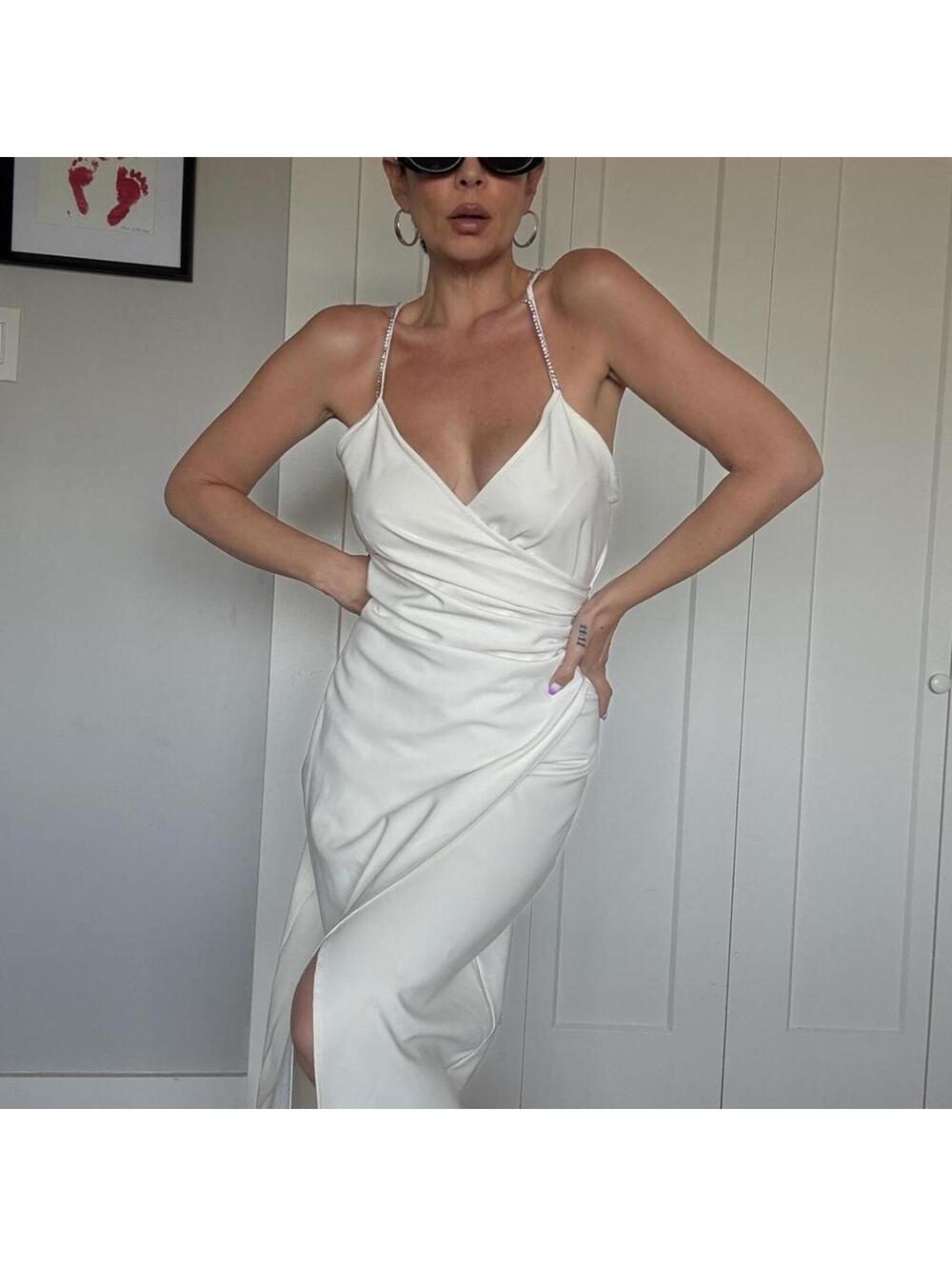 Zara White Midi Dress - Picture 3 of 8